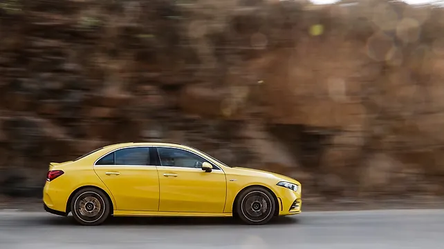 Mercedes-Benz AMG A35 Limousine Right Side View Mercedes-Benz AMG A35 Limousine Right Side View