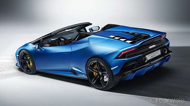Lamborghini Huracan Evo Spyder Левая задняя три четверти Lamborghini Huracan Evo Spyder Левая задняя три четверти