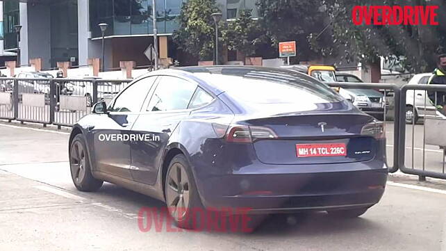Tesla Model 3 begins testing in India - CarWale