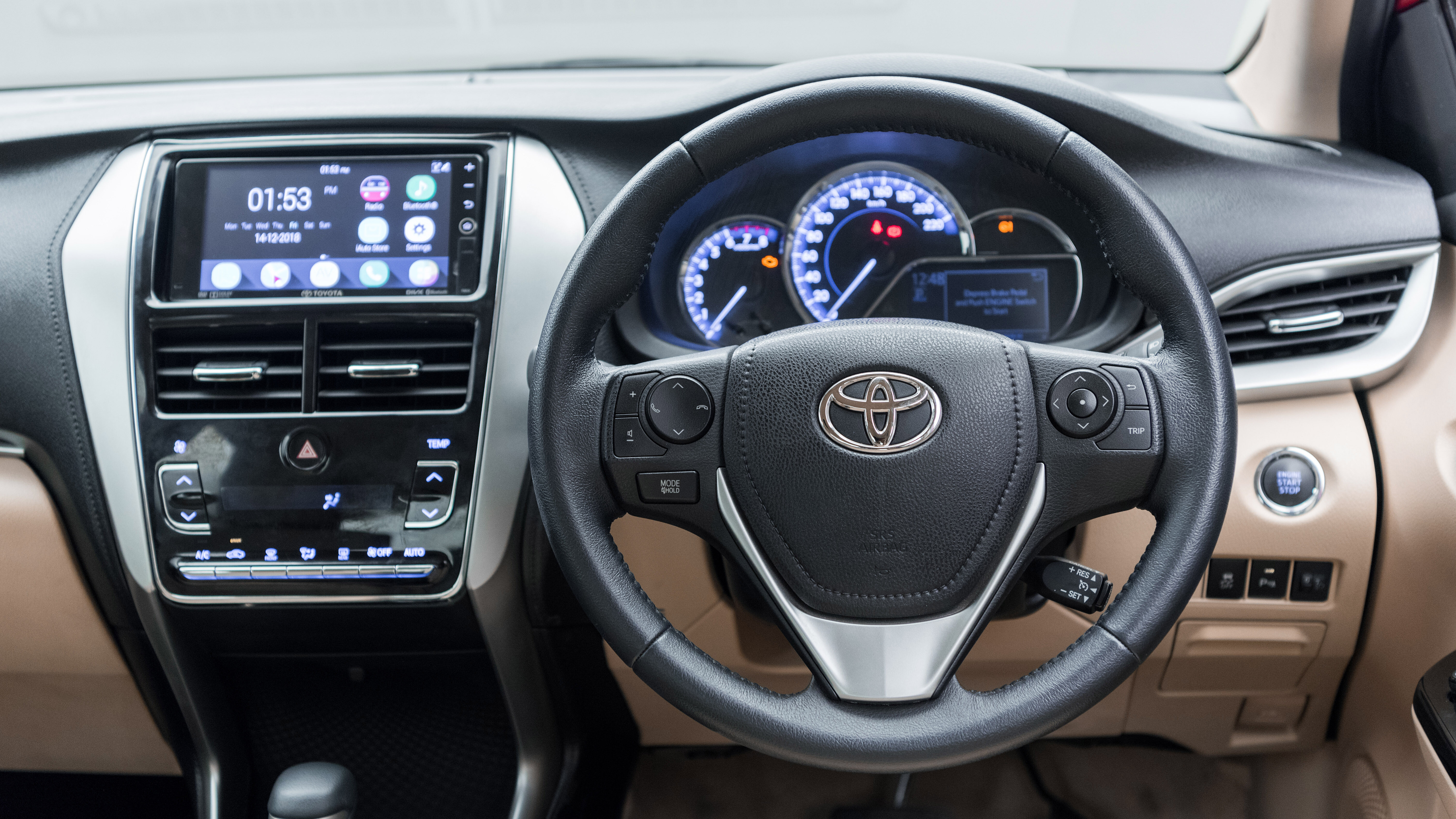 Yaris Steering Wheel Image, Yaris Photos in India - CarWale