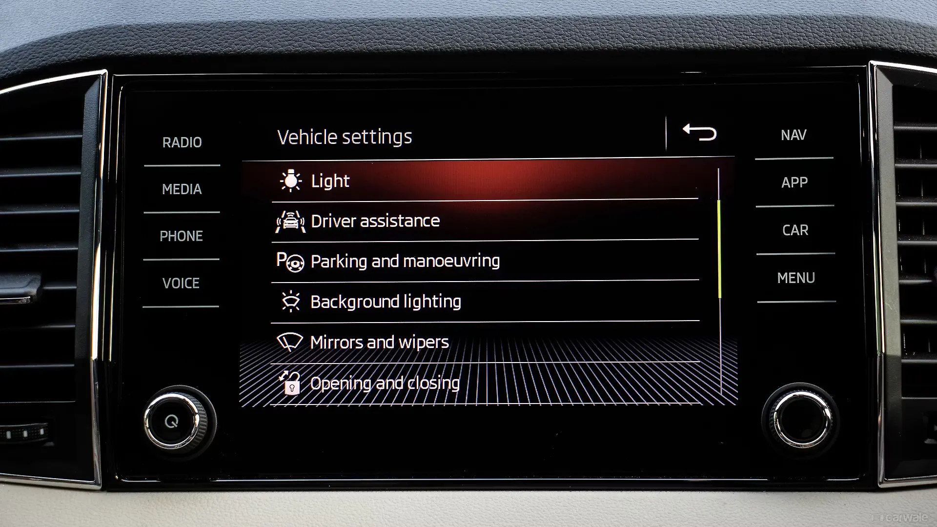 Система infotainment skoda