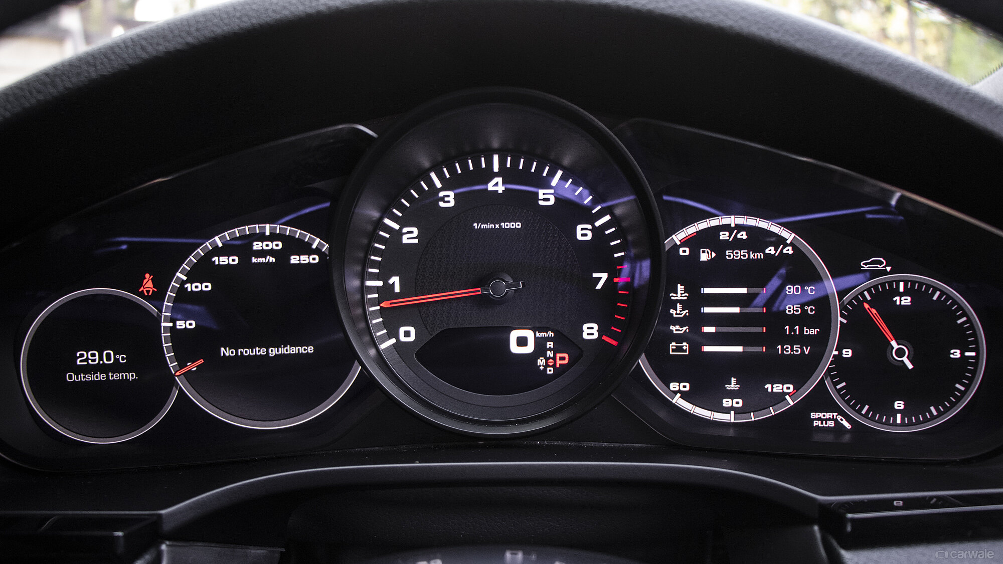 Cayenne Coupe Instrument Cluster Image, Cayenne Coupe Photos in India ...