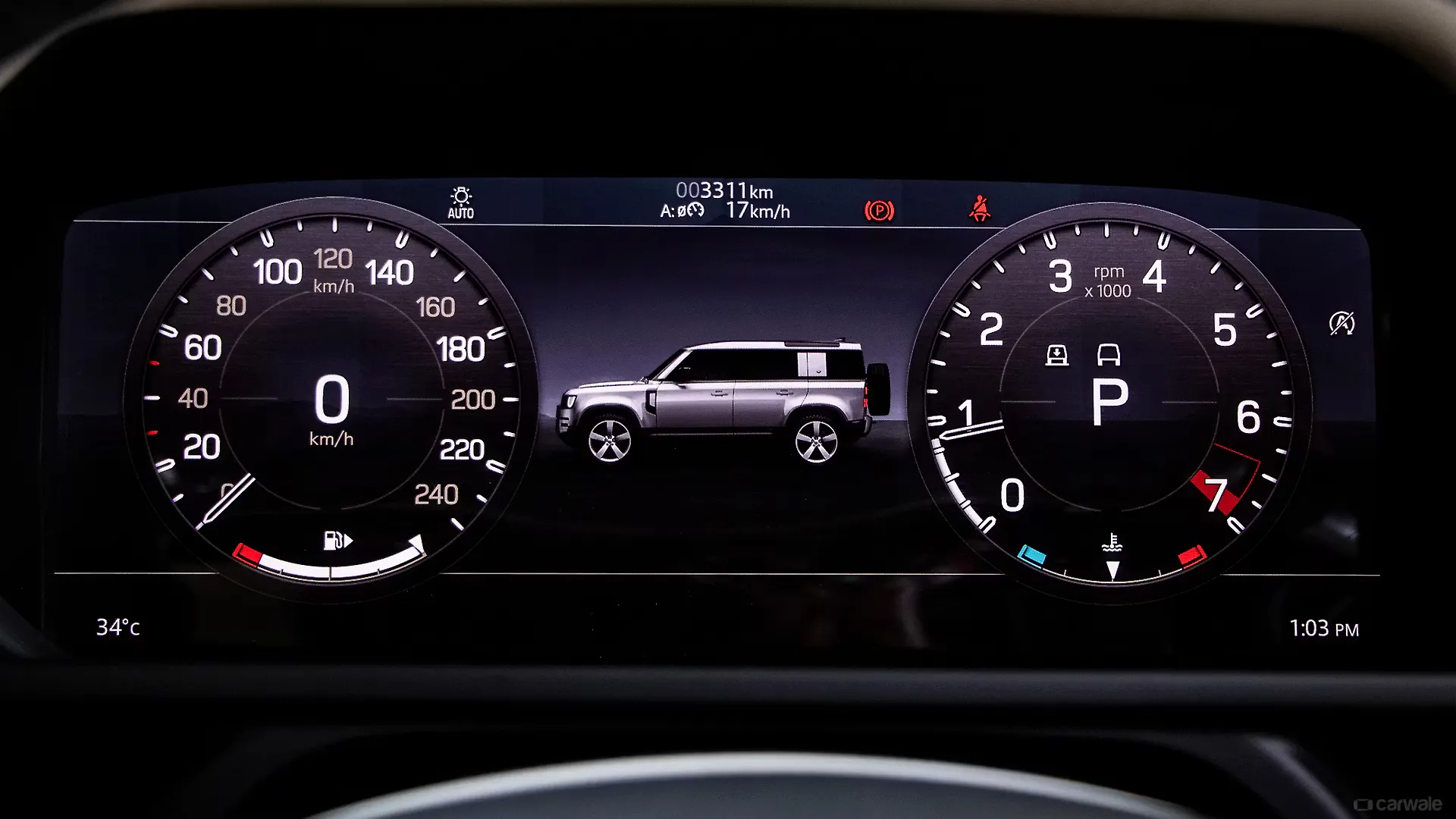 Defender Instrument Cluster Image, Defender Photos in India CarWale