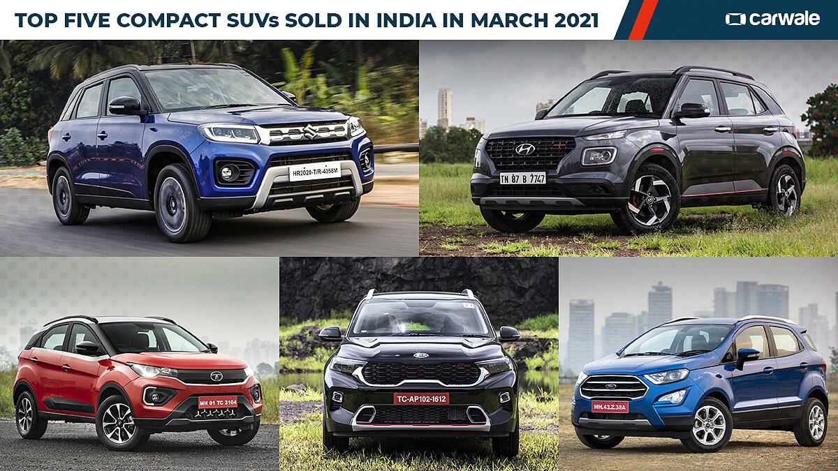 Top Five Compact Suvs Sold In India In March 21 Carwale