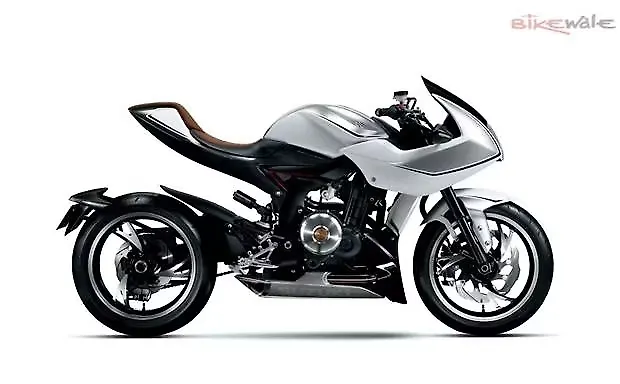 Suzuki's concept motorcycle Recursion displayed at the Tokyo