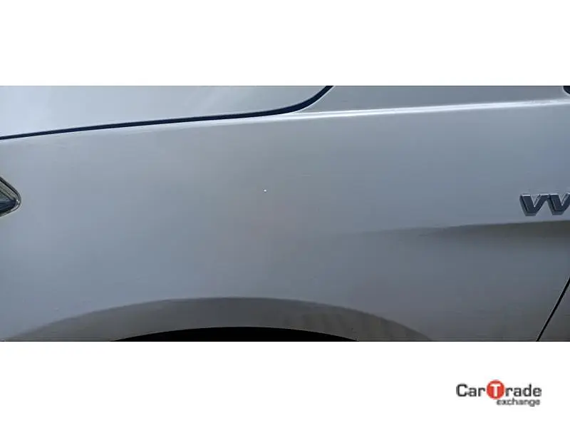 Corrosion on the left fender