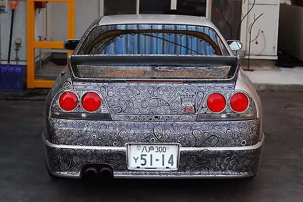 Repainted R33 Gtr The Nissan R33 Skyline GTR gets an artistic paint job - CarWale