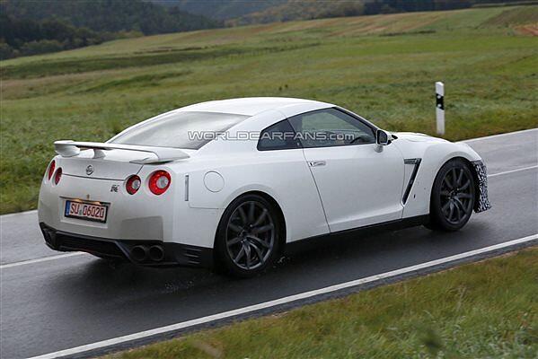 Nissan GT-R with camouflage spied testing in Europe - CarWale