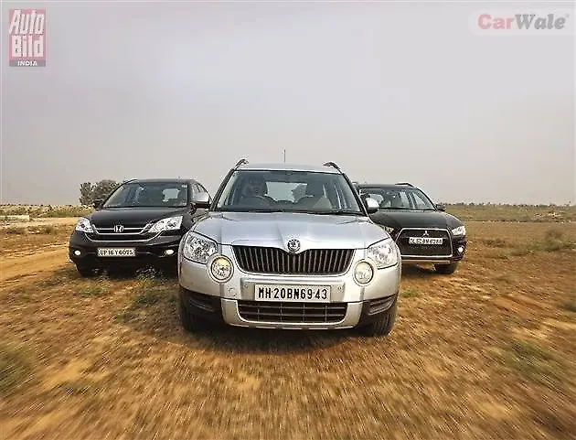 Honda CR-V vs Mitsubishi Outlander vs Skoda Yeti - CarWale