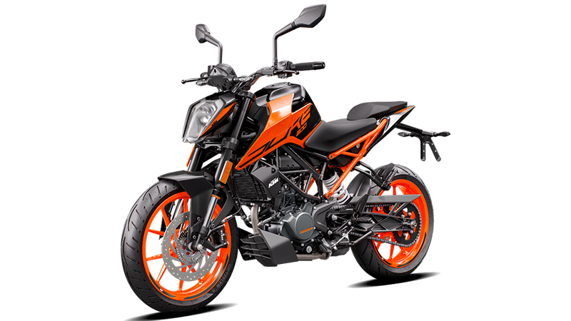 orange ktm bike