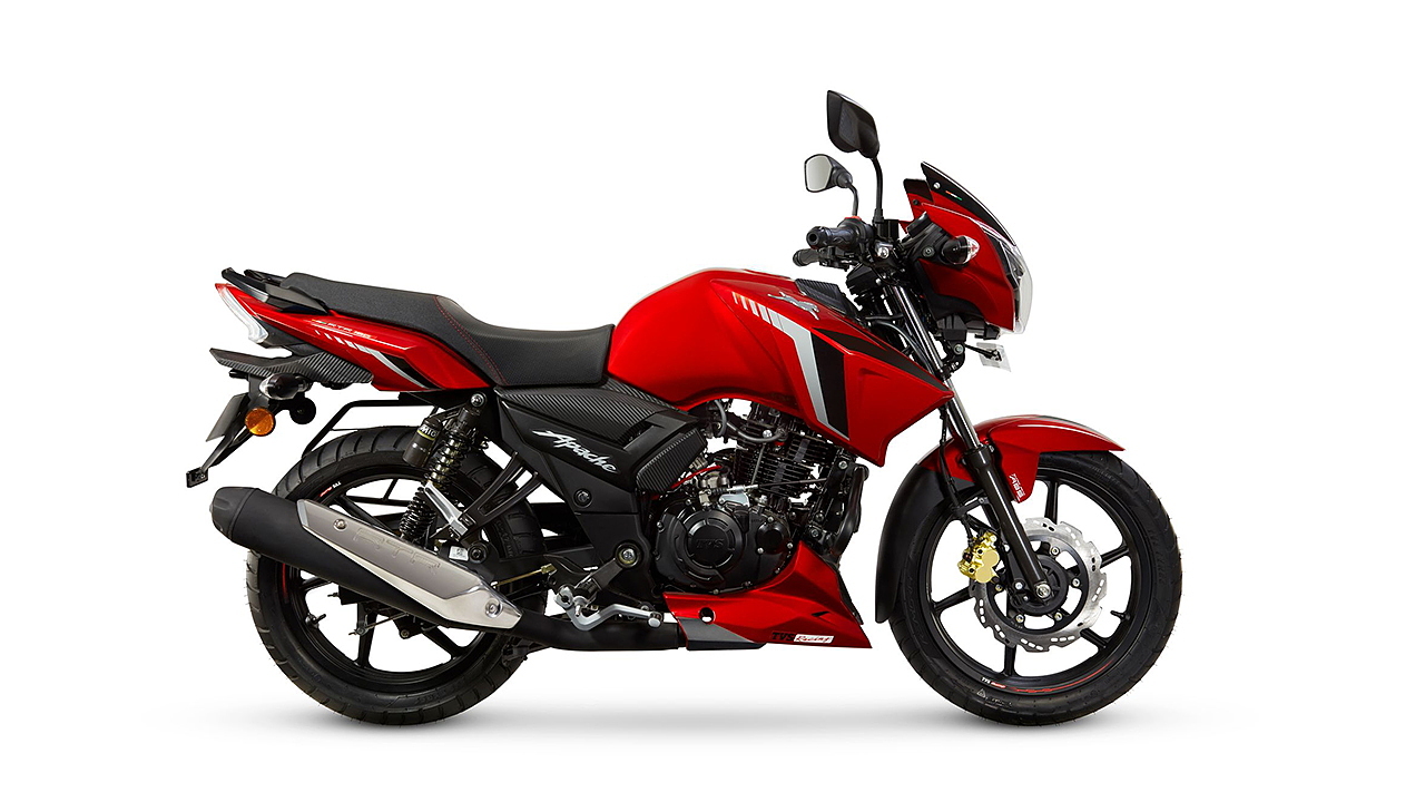 Tvs Apache Rtr 160 Gloss Red Colour Apache Rtr 160 Colours In India Bikewale