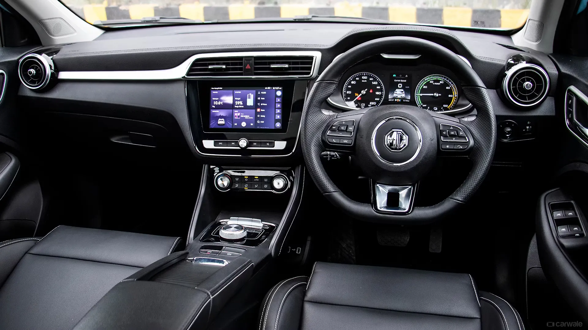 The MG ZS EV has a 5-seater cabin The MG ZS EV has a 5-seater cabin