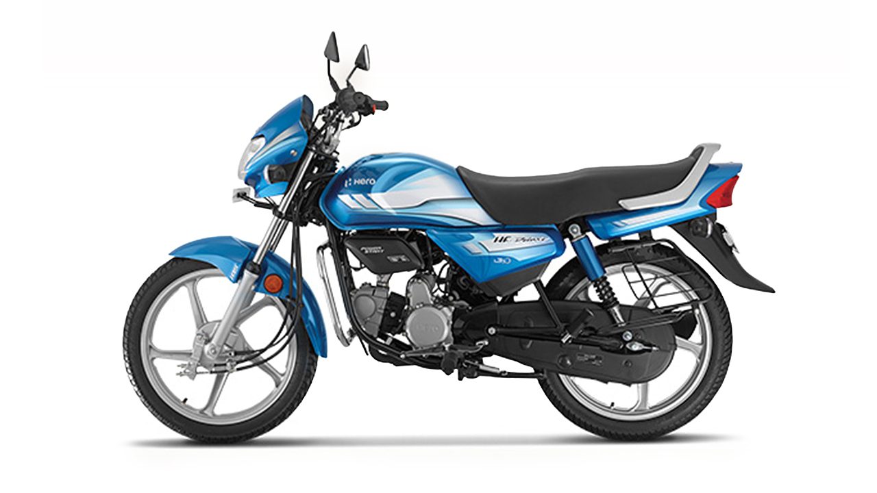 hero honda hf deluxe blue colour