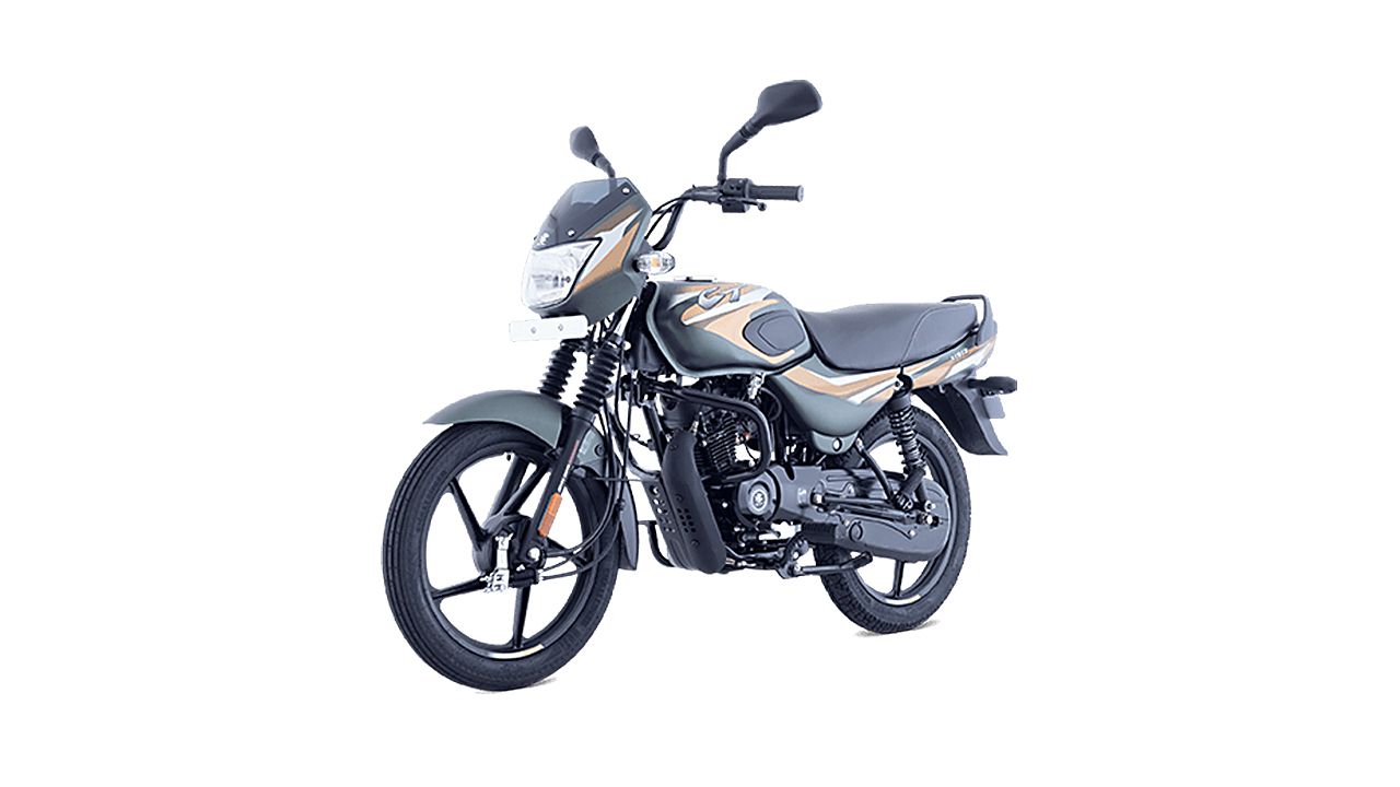 Bajaj Ct 100 Matte Olive Green With Yellow Decals Colour Ct 100 Colours In India Bikewale