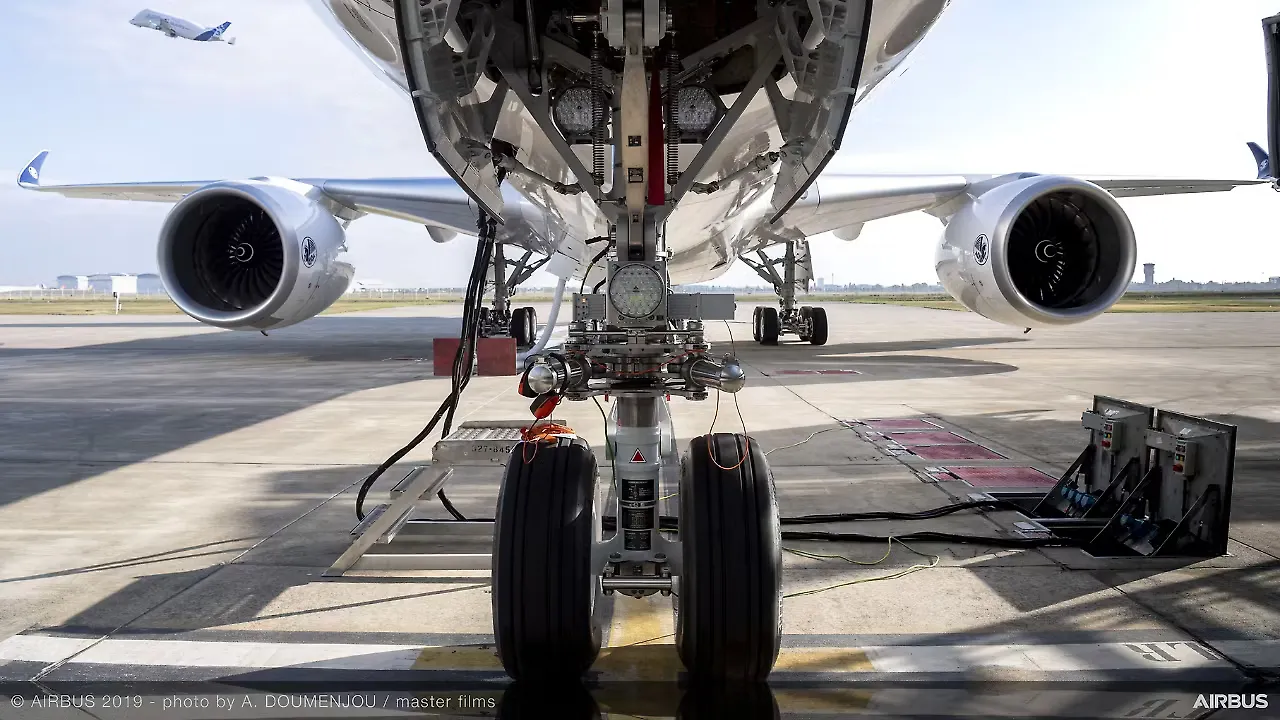 Airbus front landing gear