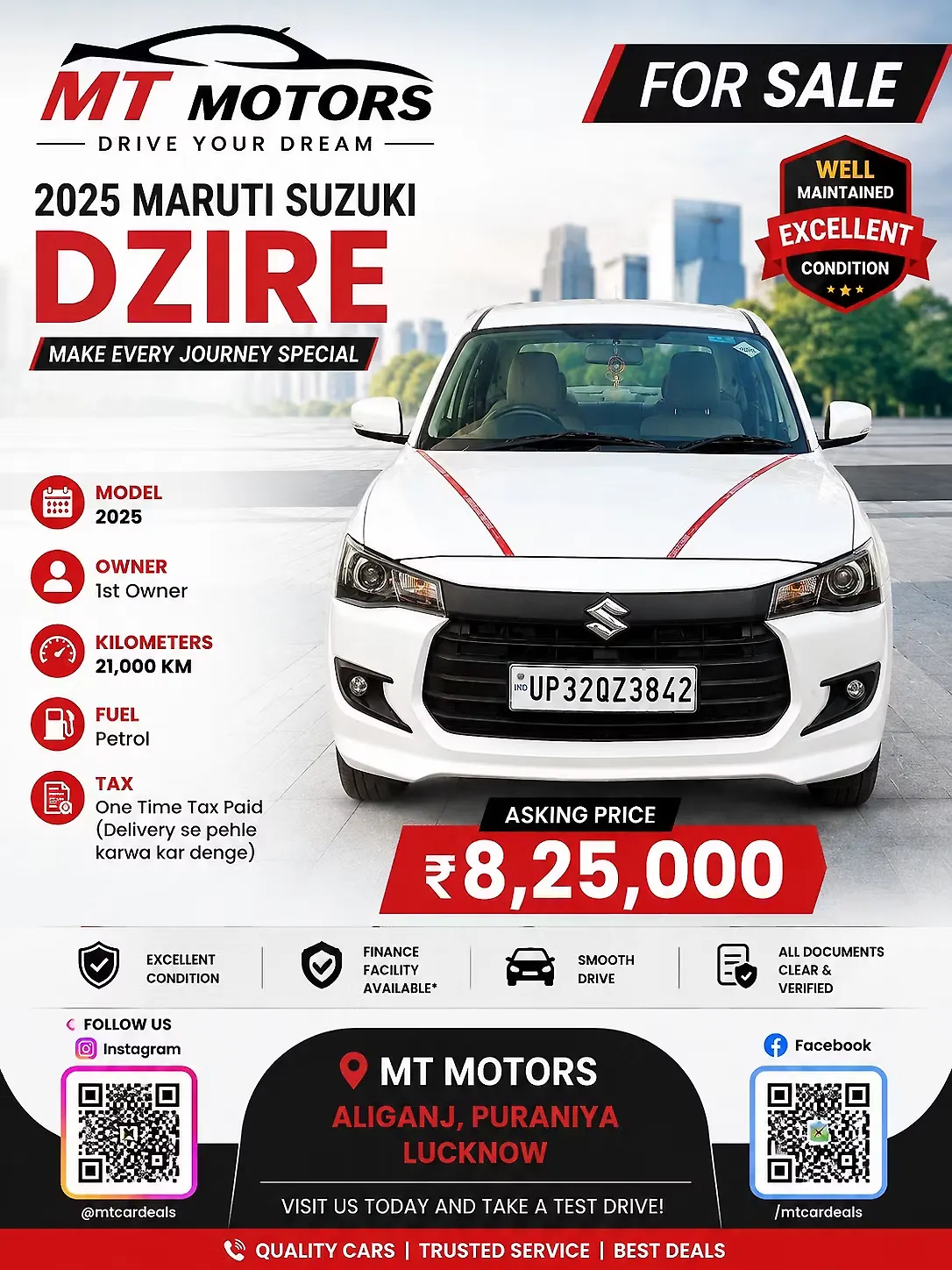 2025 Maruti Suzuki Dzire LXi Petrol Manual 2025 Maruti Suzuki Dzire LXi Petrol Manual