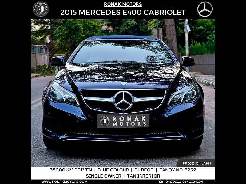 Used 2015 Mercedes-Benz E-Class Cabriolet E 400 Cabriolet for sale at Rs. 51,00,000 in Delhi