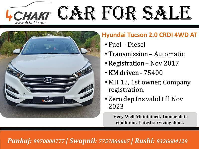 Second Hand Hyundai Tucson [2016-2020] GLS 4WD AT Diesel in Pune