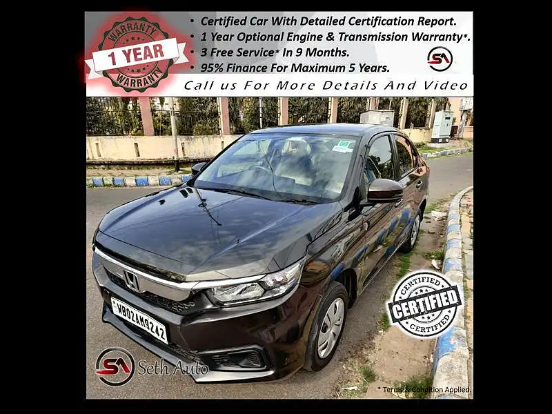 Second Hand Honda Amaze [2018-2021] 1.2 S MT Petrol [2018-2020] in Kolkata