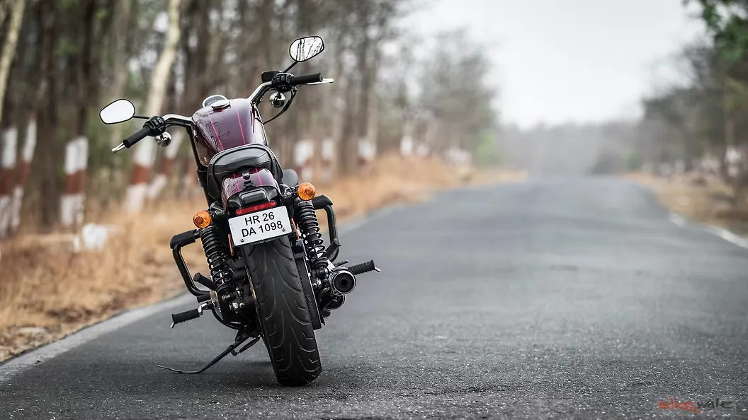 Harley-Davidson Roadster Rear Three-Quarter Image – BikeWale