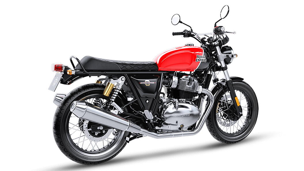 Royal Enfield Interceptor 650 Rear Three-Quarter Image – BikeWale