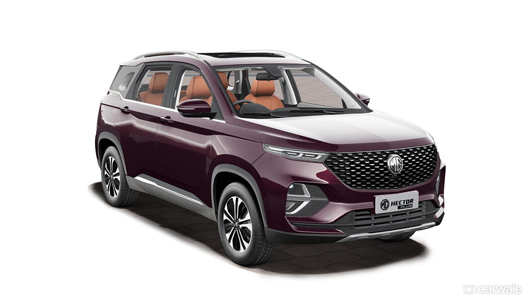 MG Hector Plus Burgundy Red Colour - CarWale