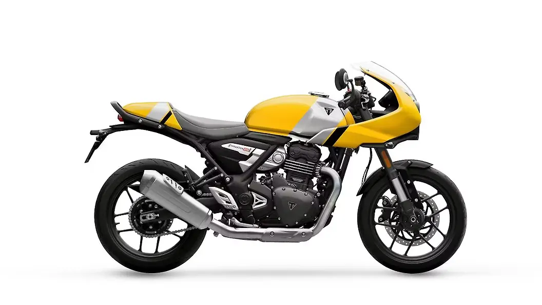 Triumph Thruxton 400 Pearl Metallic White / Storm Grey Colour