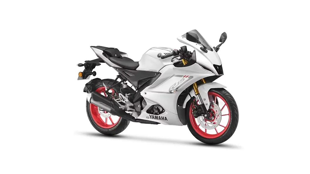 Motorcycle R15 Bike White Colour R15m R15 Bike Yamaha R15 V4