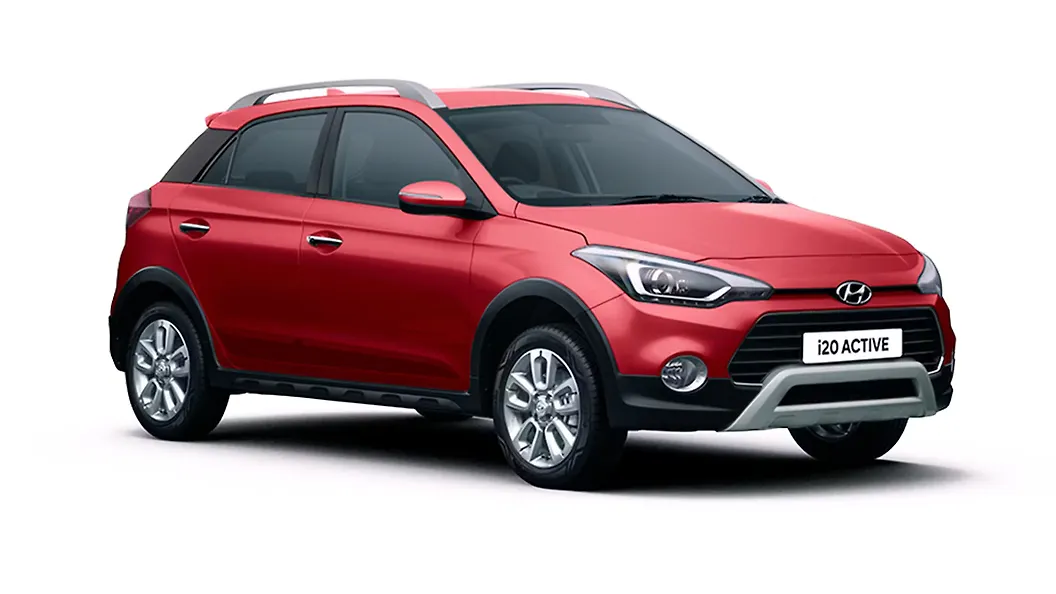 Hyundai I20 Active Colours In India 7 Colour Images Hyundai I20 Active Fiery Red Colour