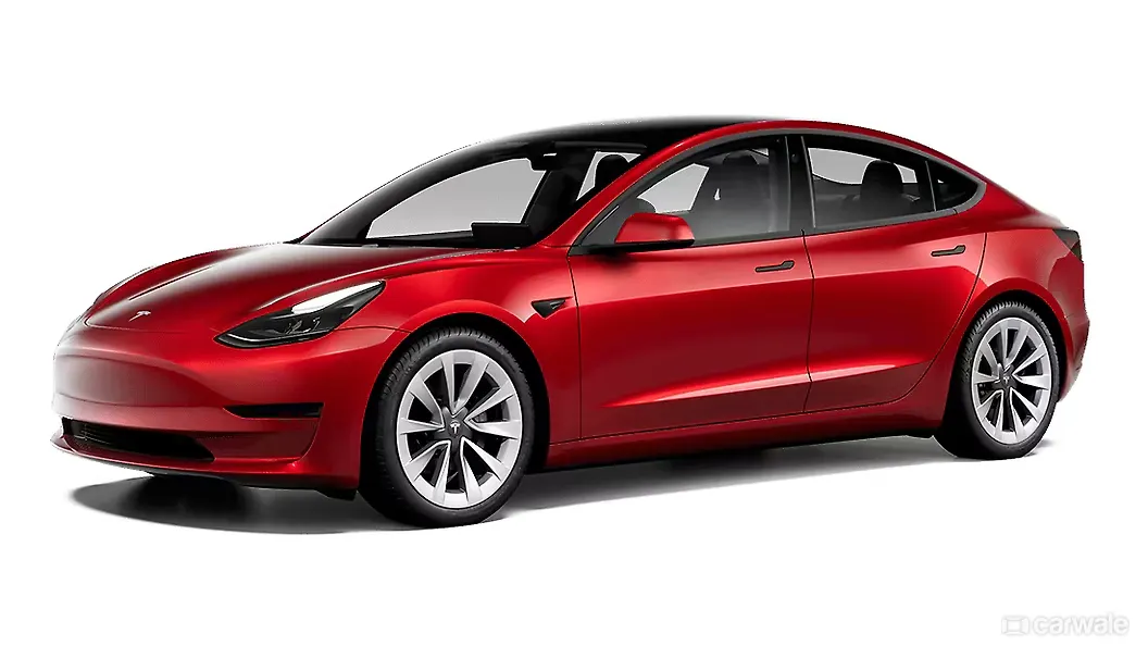 Red Tesla Model 3 Rendering Tesla Model 3 Red Multi-Coat Colour - CarWale