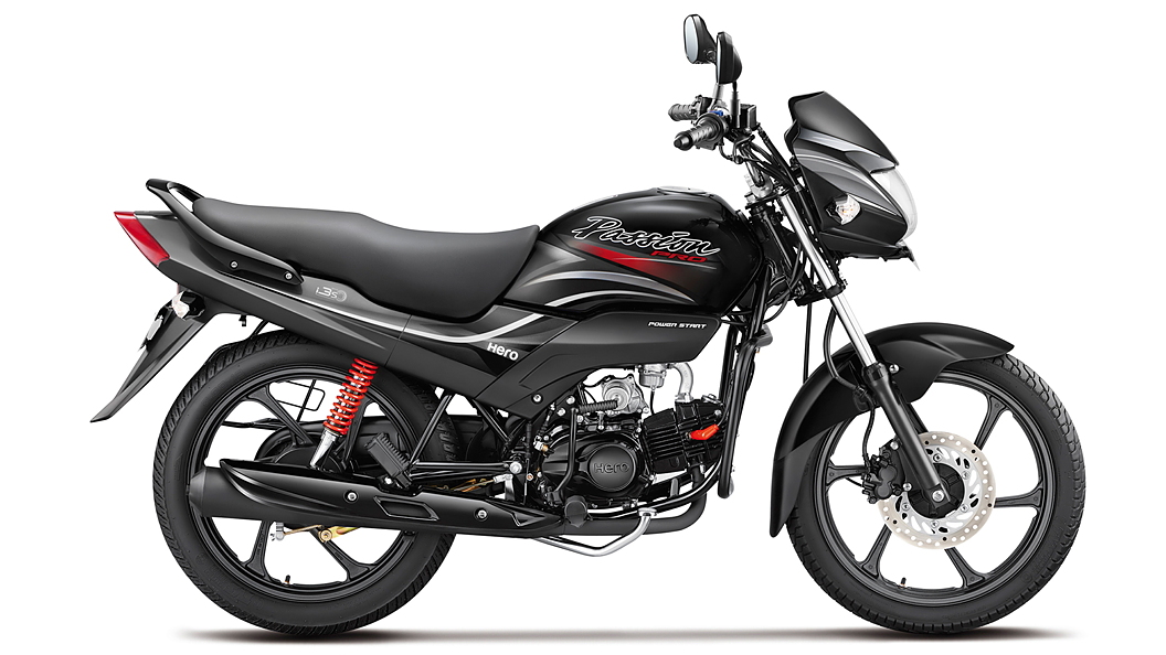 Hero Passion PRO i3s Black with Heavy Grey Colour Passion PRO i3s Colours in India BikeWale