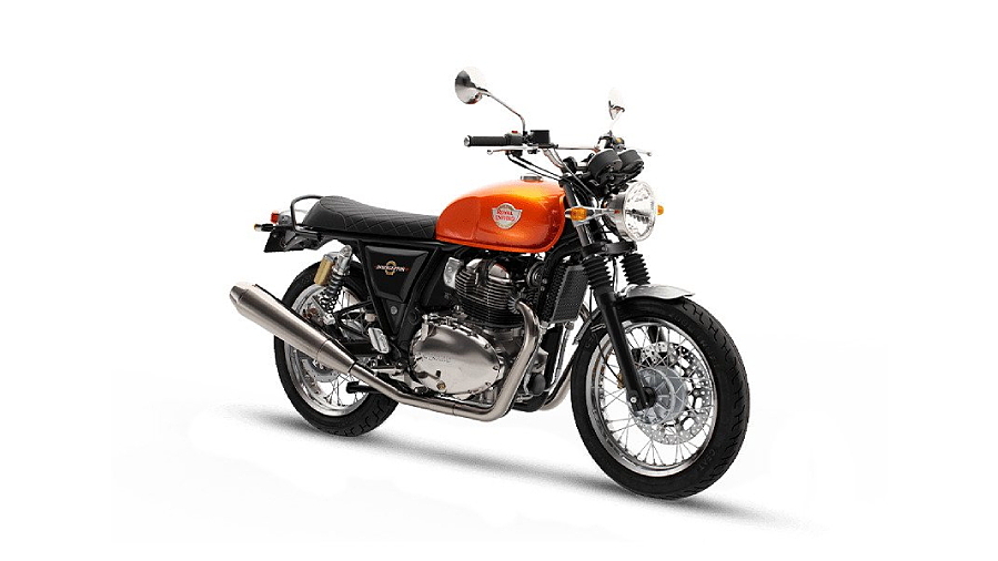 Orange colour deals bullet bike