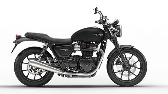 Triumph Street Twin 2018 Matte Black Colour Street Twin 2018 Colours in India BikeWale