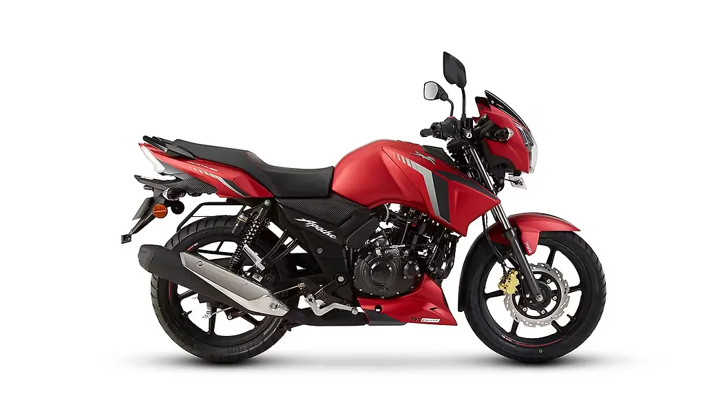 Tvs Apache Rtr 160 Matte Red Colour Apache Rtr 160 Colours In India Bikewale