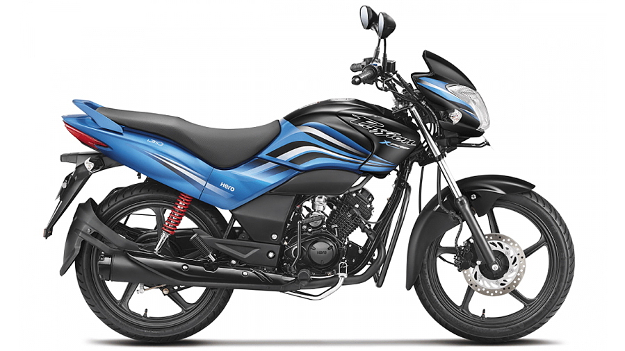 Hero Passion XPro Black with Frost Blue Colour Passion XPro Colours in India BikeWale