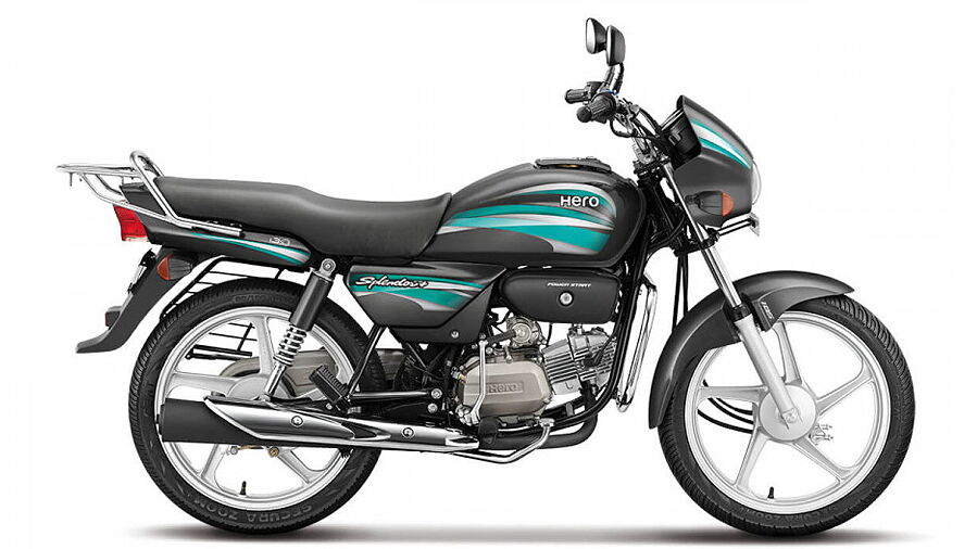 Hero Splendor Plus i3s Heavy Grey with Green Colour, Splendor Plus i3s  Colours in India – BikeWale