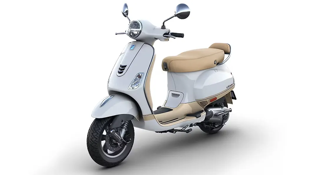 Vespa VXL 125 Pearl White + Azuro Provenza Colour, VXL 125 Colours