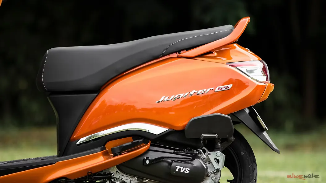 TVS Jupiter 125 Right Side Body Panel Badge Image BikeWale