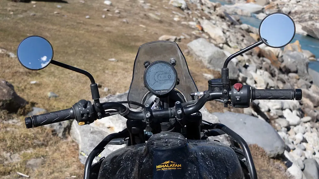Royal Enfield Himalayan & Scram 411 Genuine Handlebar With Brace - Black Aluminum