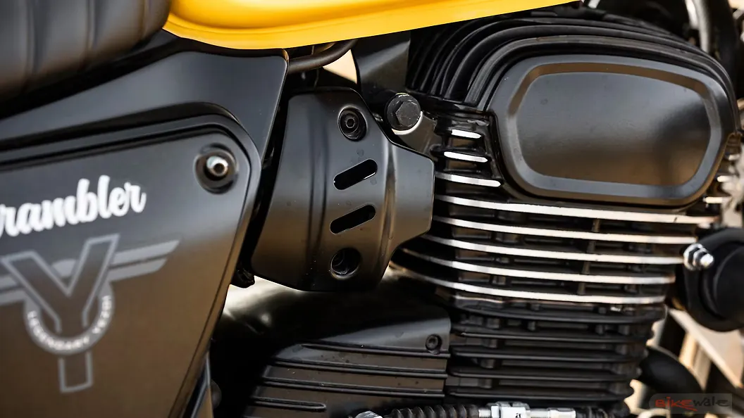 Yezdi Scrambler Engine From Left Image BikeWale