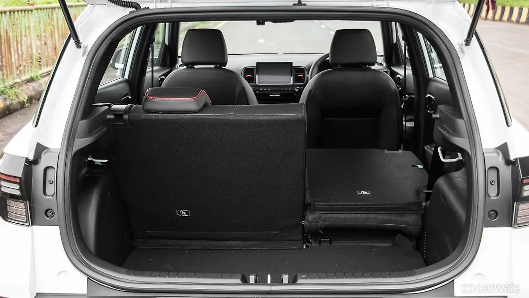 Venue N Line Bootspace Rear Split Seat Folded Image, Venue N Line