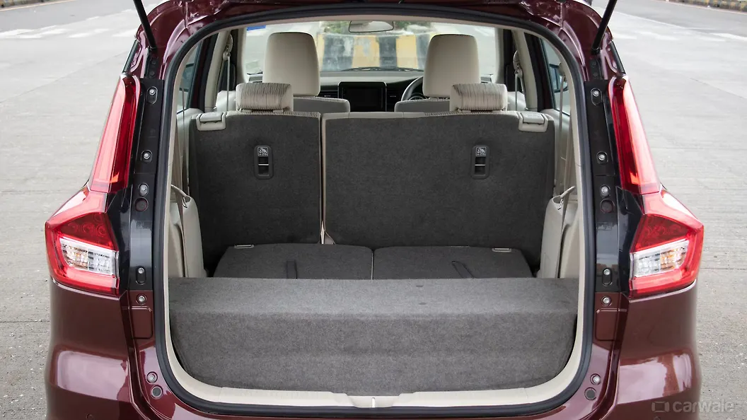 Ertiga Bootspace Rear Seat Folded Image, Ertiga Photos in India CarWale