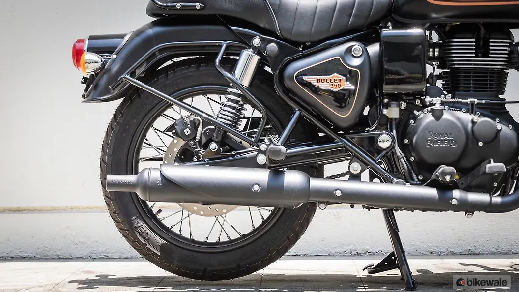 Royal Enfield Bullet 350 Rear Spoke Wheel Image BikeWale