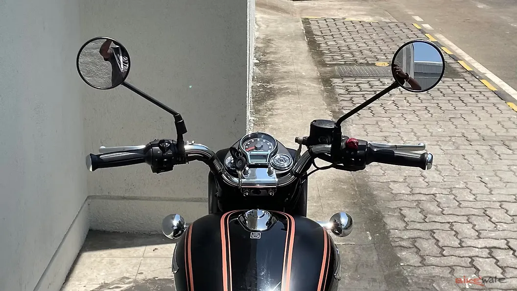Royal Enfield Bullet 350 Rear View Mirror Image BikeWale