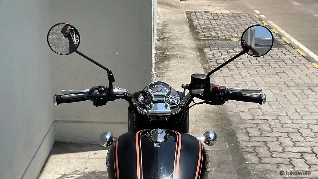 Royal Enfield Bullet 350 Rear View Mirror Image BikeWale