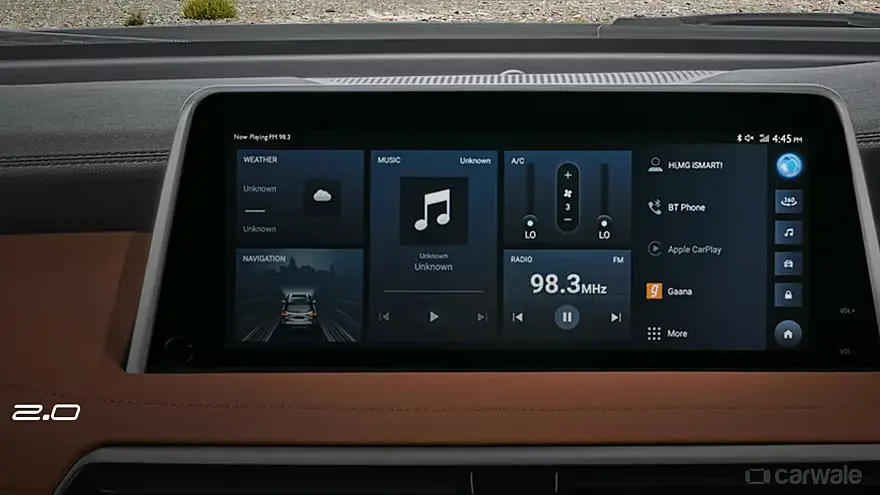 MG Gloster Infotainment System