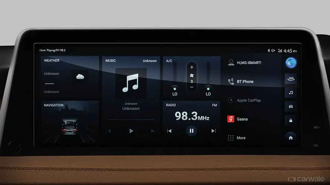 MG Gloster Infotainment System