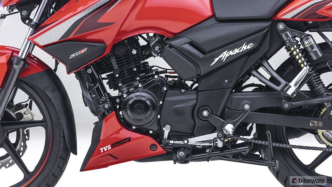 TVS Apache RTR 160 Engine From Left
