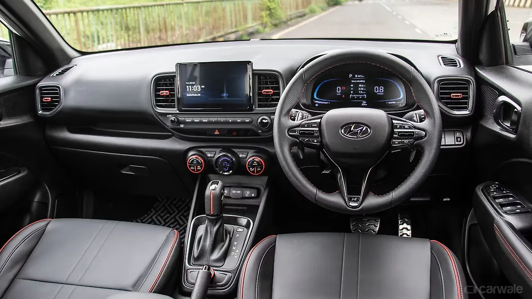 Venue N Line Steering Wheel Image, Venue N Line Photos in India - CarWale