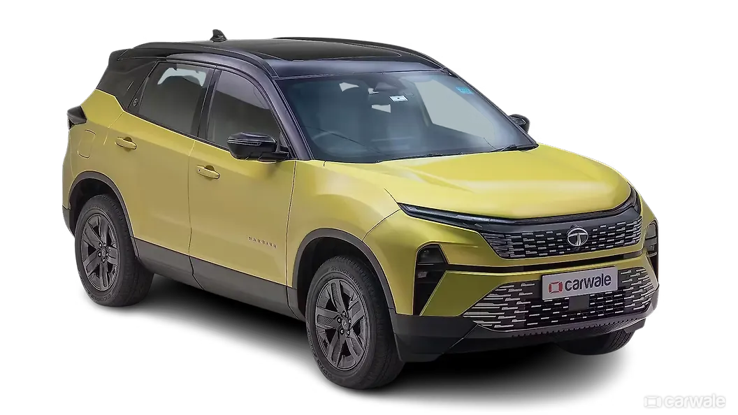 टाटा हैरियर ठीक सामने तीन चौथाई